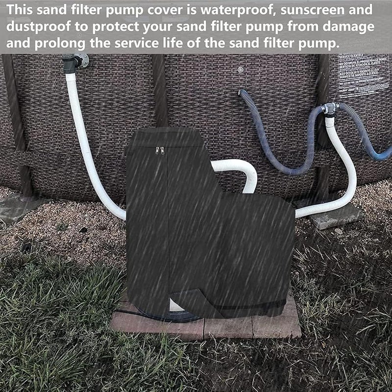 TOPINCN Sand Filter Pump Cover 600D Oxford Cloth for Pool Pumps - Image 4