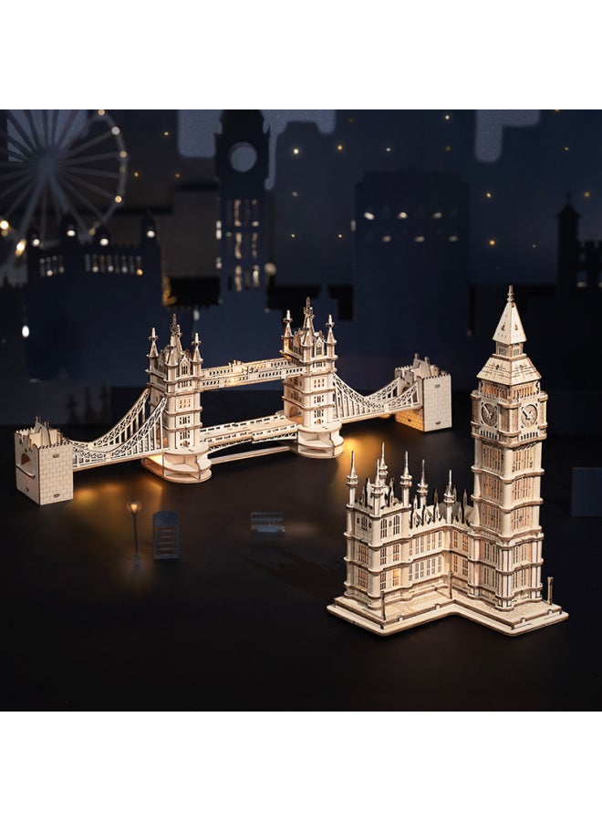 لغز Ruotai WUDE3d لغز ثلاثي الأبعاد للأطفال لغز خشبي نموذج إنشاء مجموعة لغز لعبة - اللون: WUDE: 002 حامل قلم وحيد القرن - Image 5