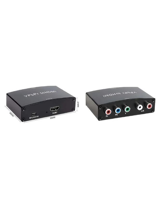 محول YPbPr إلى HDTV مع محول صوتي يعمل بالطاقة عبر USB لجهاز Xbox 360 وDVD وPSP إلى الشاشة - Image 2