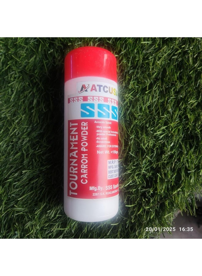 ATCUSA Tournament Carrom Powder 150 gm | Professional Carrom Board Powder | Extra Smooth Then Super Disco Powder | SSS Jumbo Pack 150 Grams | Stroke Master Professional Grade International Specifications |  - Image 4