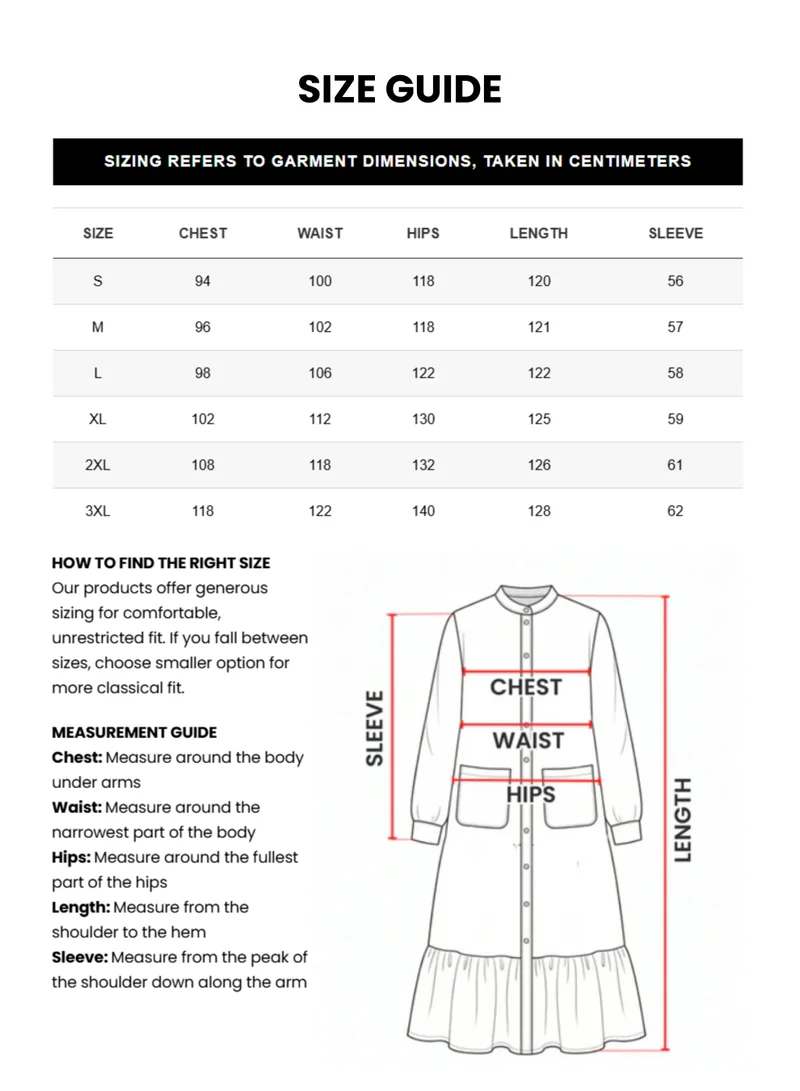 Just Nature white Modest Boho Style Midi Dress for Women | Best Price UAE