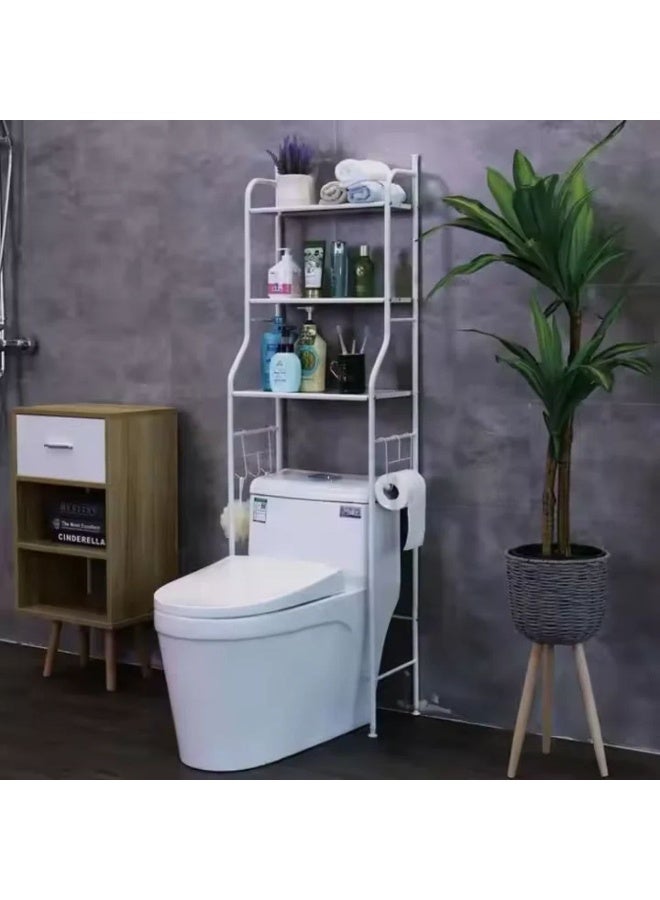 3-Tier Over-the-Toilet Bathroom Storage Rack High Capacity Space Saver Organizer Stand - Image 3
