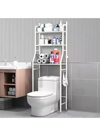 3-Tier Over-the-Toilet Bathroom Storage Rack High Capacity Space Saver Organizer Stand