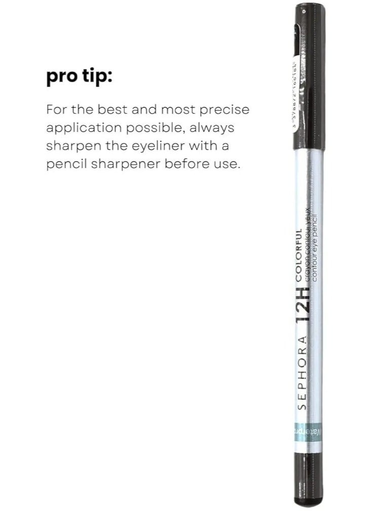 سيفورا قلم تحديد العيون الملون لمدة 12 ساعة - رقم 01 دانتيل أسود - Image 4