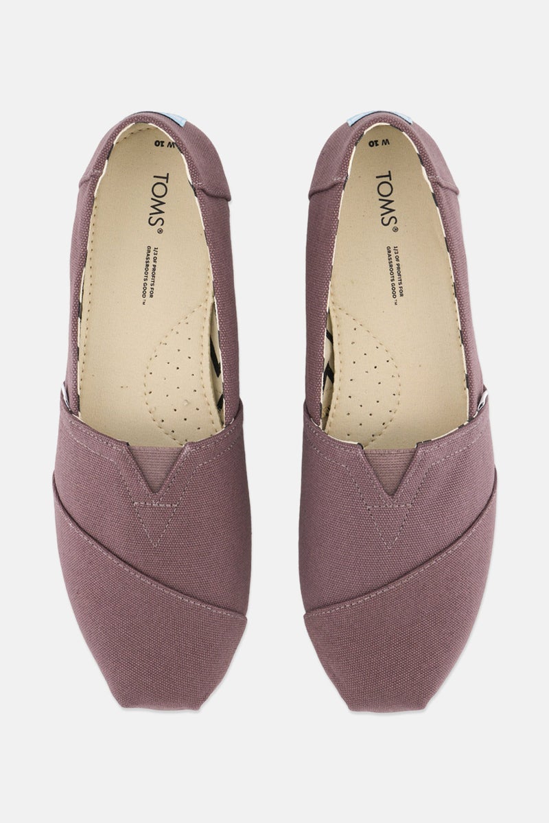 TOMS Women Cotton Canvas Slip On Casual Shoes, Brown - Image 2