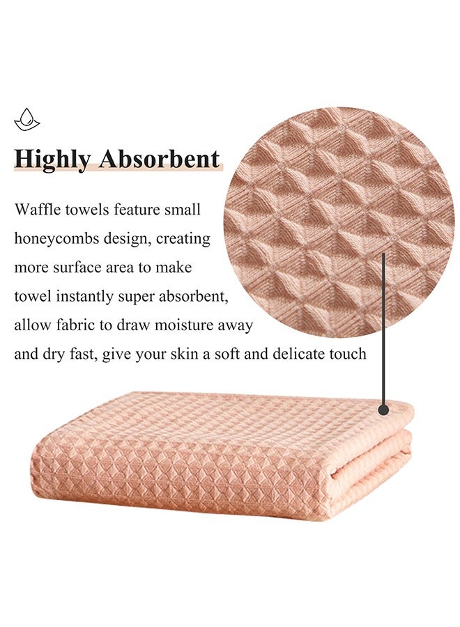 joyzzz 4-Piece Towel Set, Towels Luxury Cotton 35x75cm, High Absorbent Shower Towels Quick Dying Hair Body Towel Hotel Spa Collection Bathroom Towel Luxury Plush Towels - Image 3