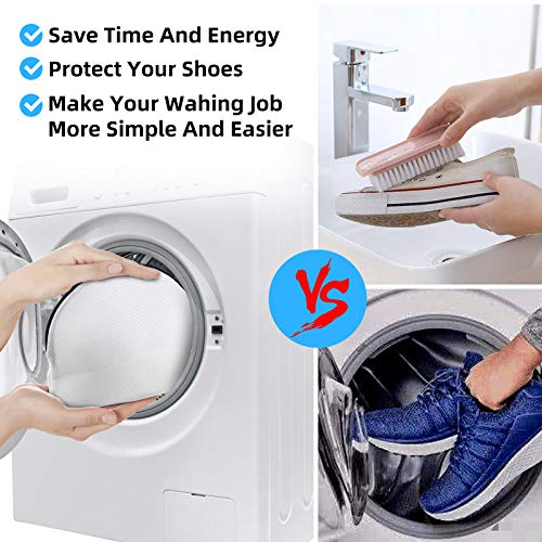 GOGOODA 2PCS Shoe Wash Bags Multi-use Laundry Mesh Bags for Sneaker, Flat Shoes, etc - Image 5