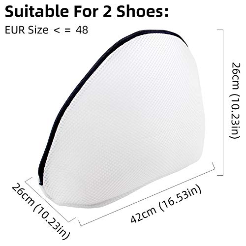 GOGOODA 2PCS Shoe Wash Bags Multi-use Laundry Mesh Bags for Sneaker, Flat Shoes, etc - Image 2