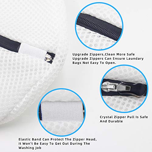 GOGOODA 2PCS Shoe Wash Bags Multi-use Laundry Mesh Bags for Sneaker, Flat Shoes, etc - Image 4