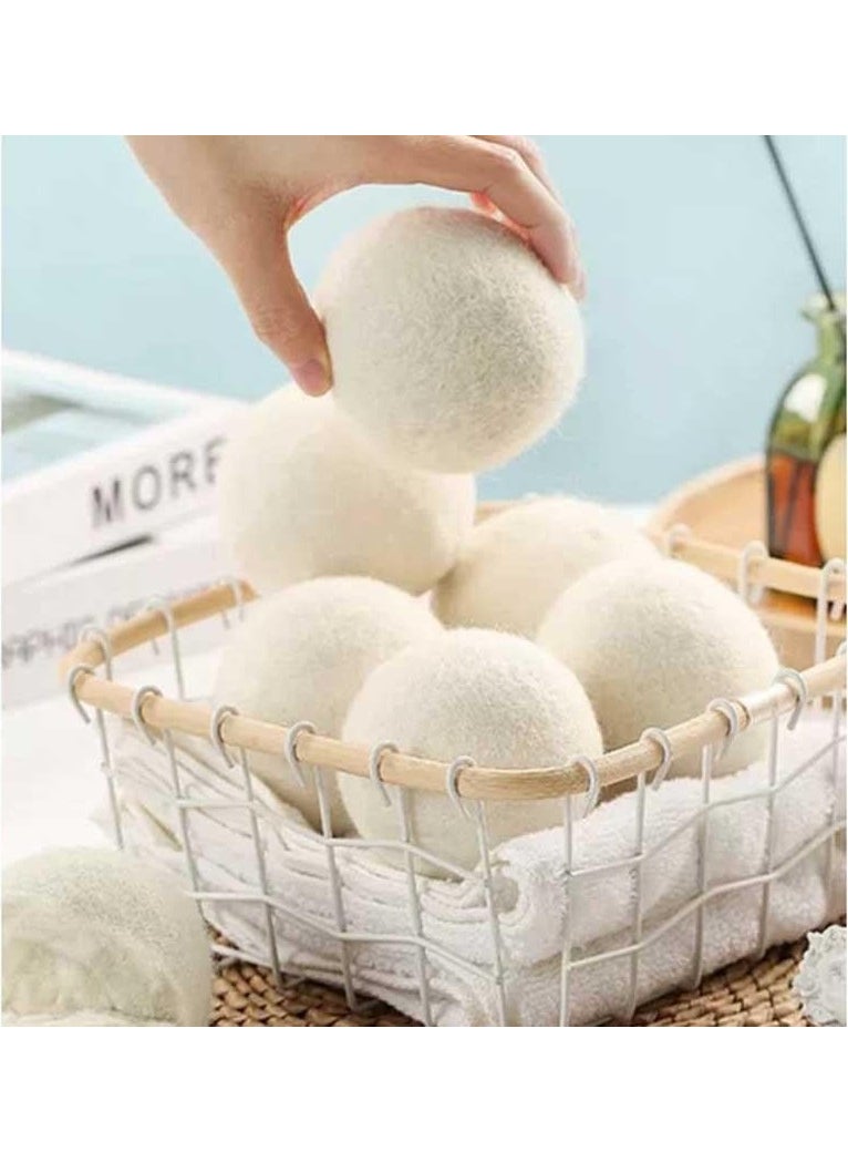 Laundry Wool Dryer Balls Natural Softener, Large 6 Pieces Wool Balls for Dryer with Cloth Bag - pzsku/Z102E6C606B36522EC296Z/45/_/1737260551/e6c236a3-2289-49f6-afde-fdebd7ef7daa