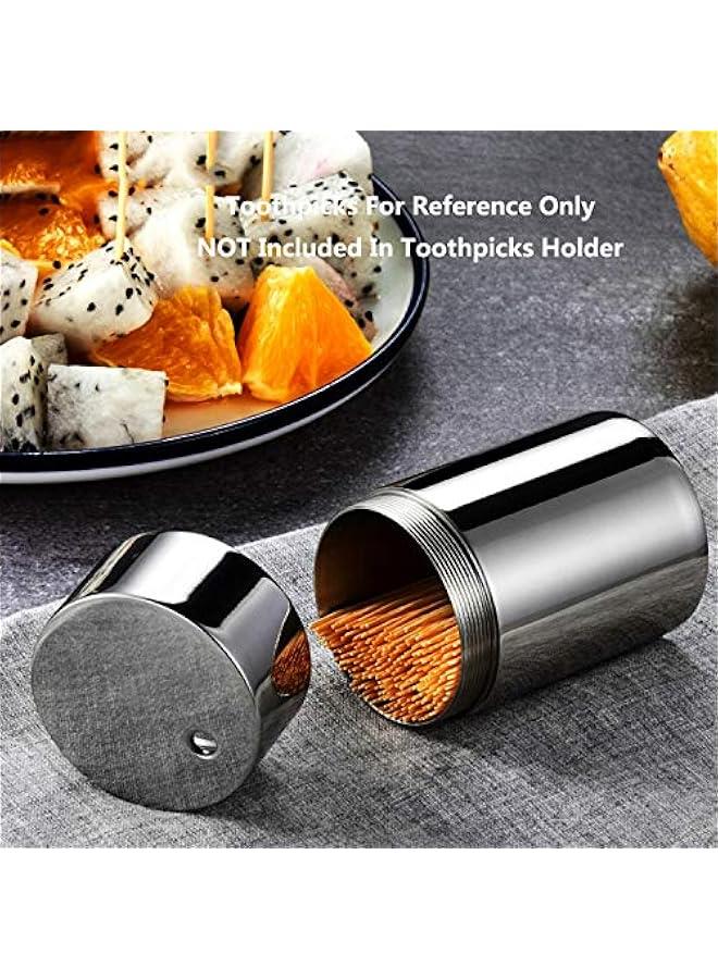 Toothpicks Holder Dispenser Stainless Steel (Chromed) - Image 3
