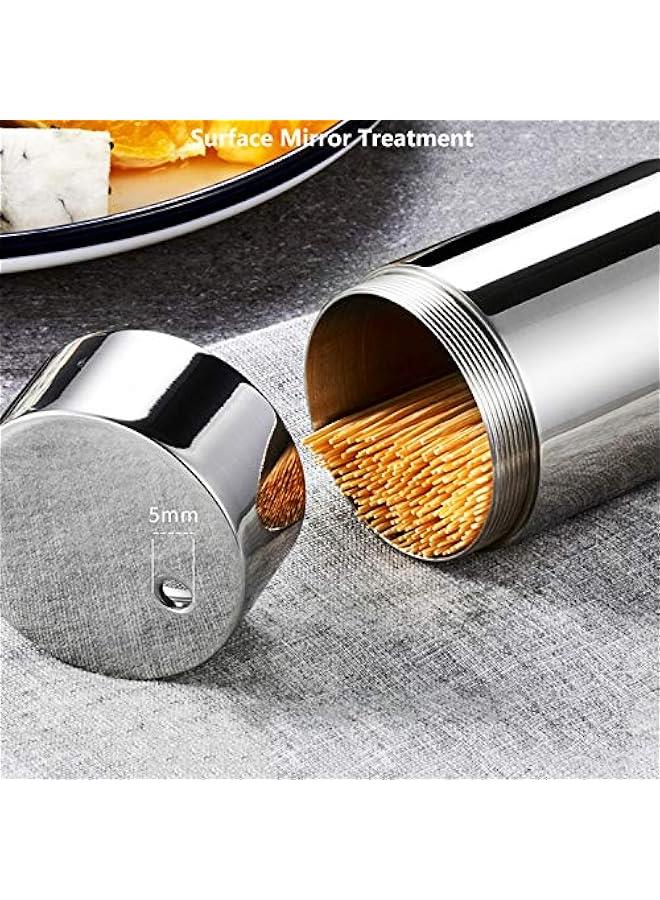 Toothpicks Holder Dispenser Stainless Steel (Chromed) - Image 4