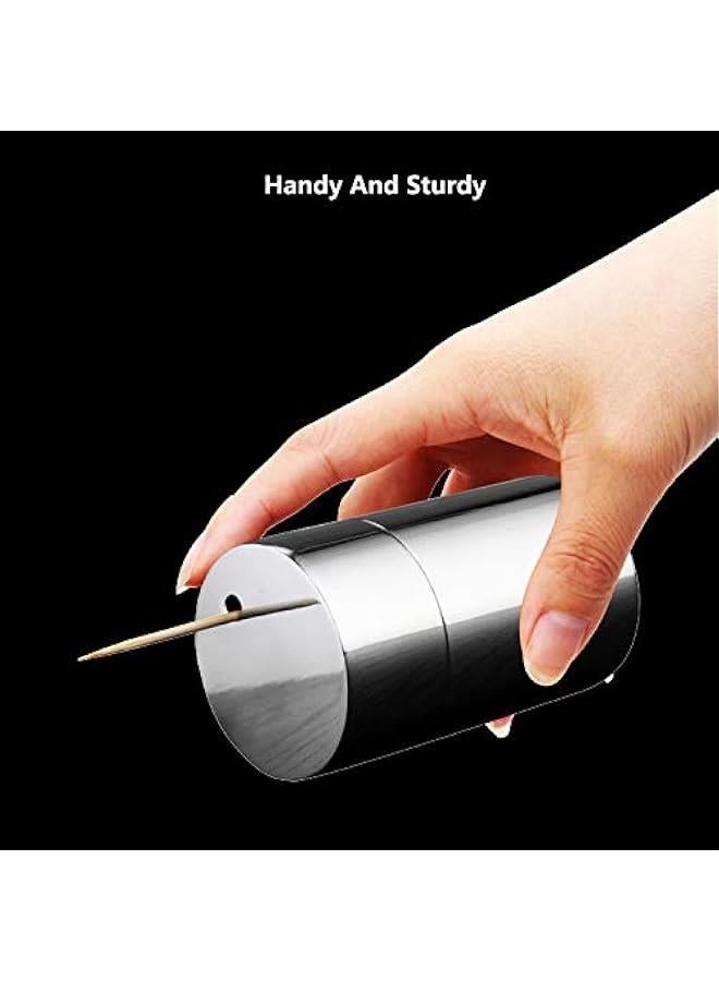 Toothpicks Holder Dispenser Stainless Steel (Chromed) - Image 5