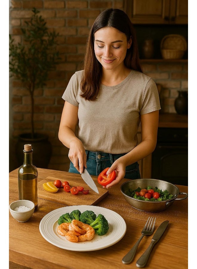 BS طقم أطباق عشاء بورسلين مزخرفة من B&S لينا مكون من 4 قطع - Image 5