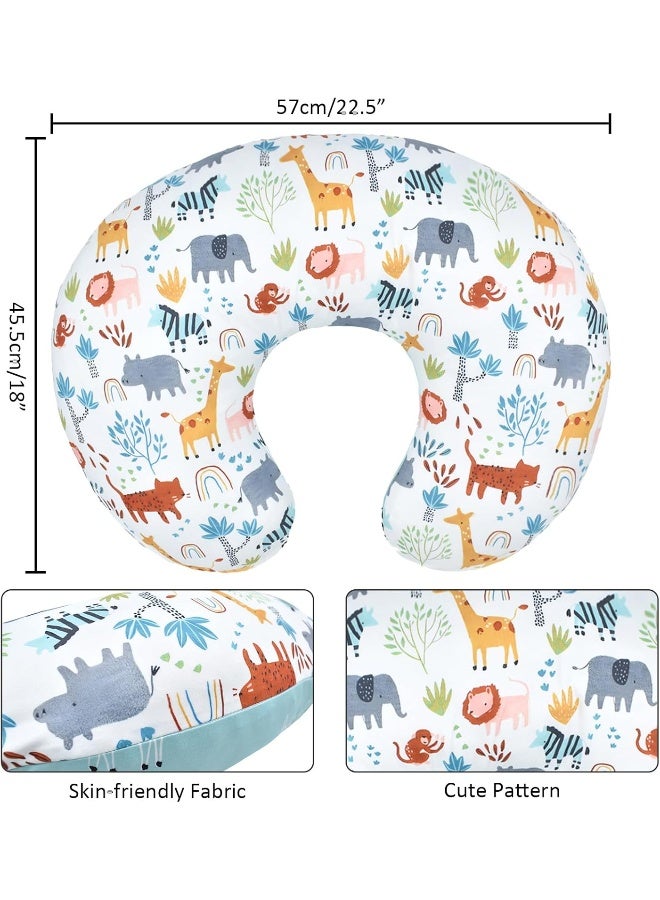 Winmany Baby Nursing Pillow Cover Newborn Removable Breastfeeding Pillowcover Cute Pattern Girls Boys Nursing Pillowcase for Breast and Bottole Feeding - Image 5