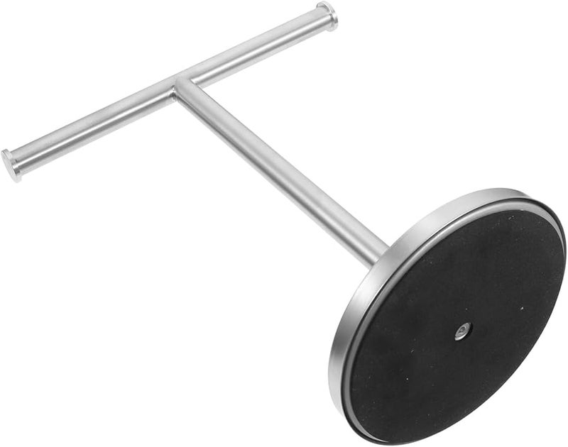 Stainless Steel Upright Towel Rack T Shaped Countertop Holder With Balanced Base For Bathroom Kitchen - Image 1