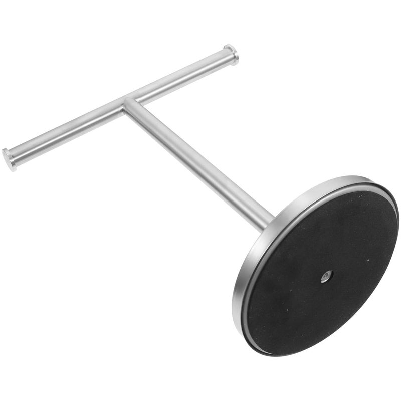Stainless Steel Upright Towel Rack T Shaped Countertop Holder With Balanced Base For Bathroom Kitchen - Image 2