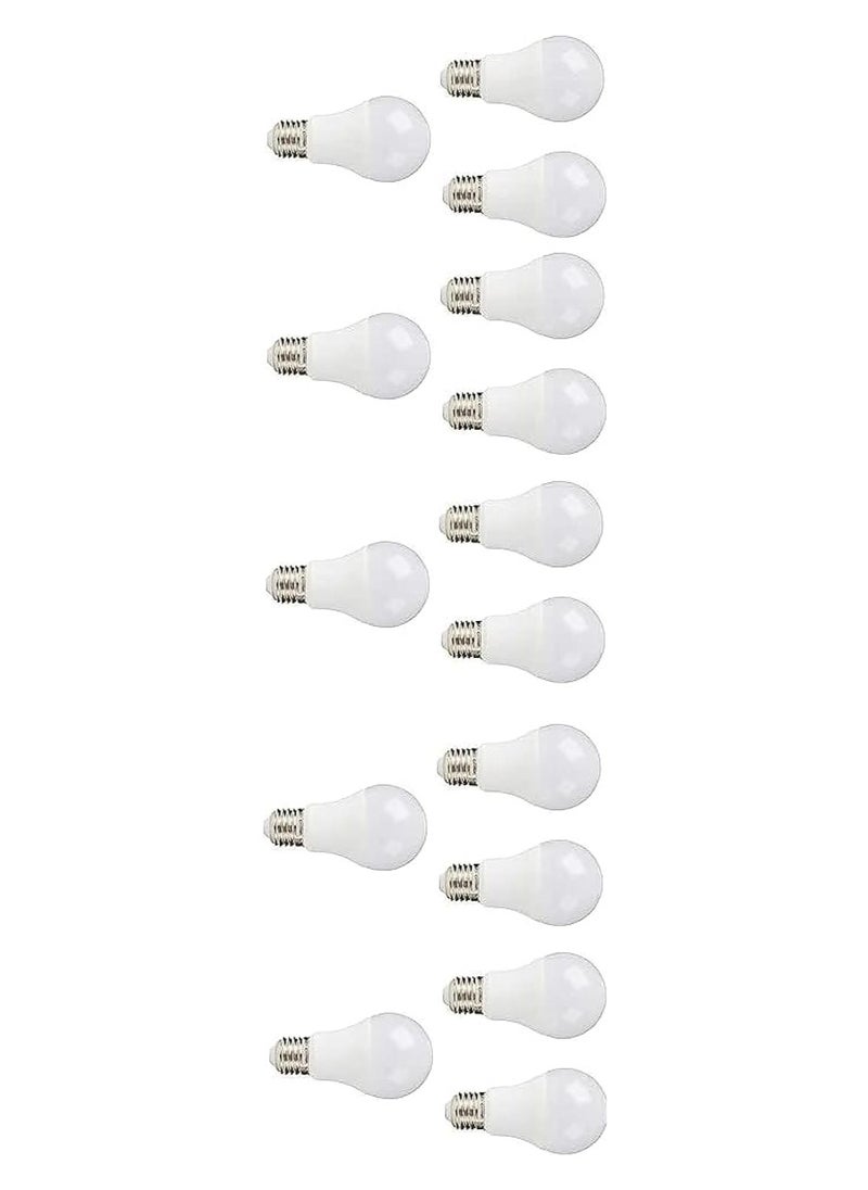 ماركة غير محددة مصابيح لمبات LED - عدد 15 قطعة ضوء ابيض بقدرة 9 واط، موديل E28 