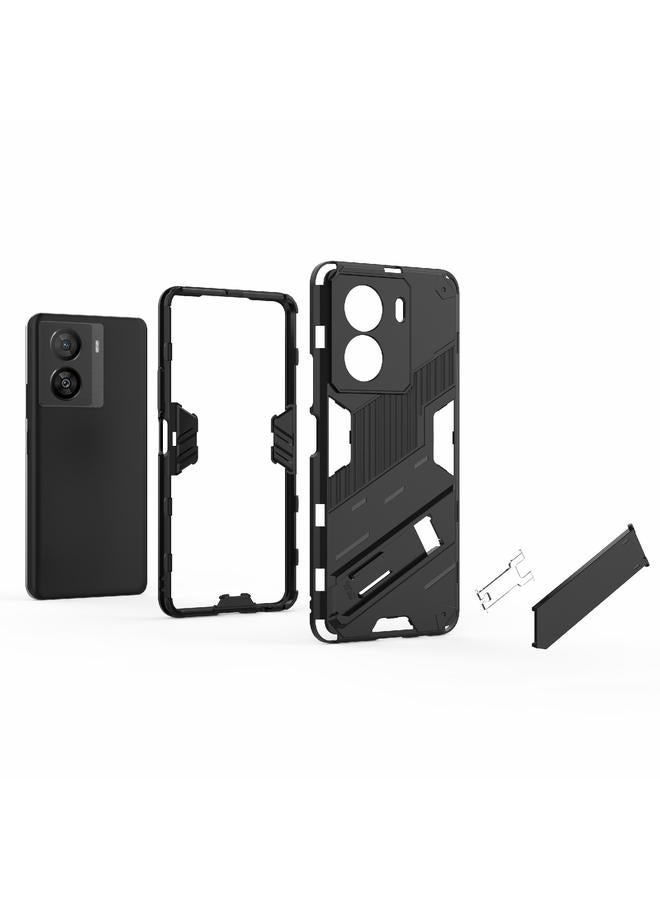 إيروريكس جراب لهاتف vivo iQOO Z7x 5G Punk Armor 2 في 1 PC + جراب هاتف مقاوم للصدمات من مادة TPU مع حامل غير مرئي - Image 4