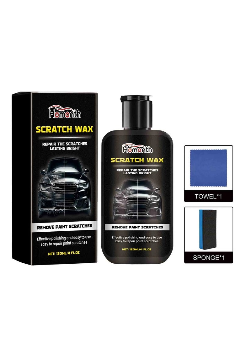 Homonth Car Scratch Repair Wax Car Paint Scratch Scratch Cut Repair Paste Care Polishing Wax 120ml  - Image 1