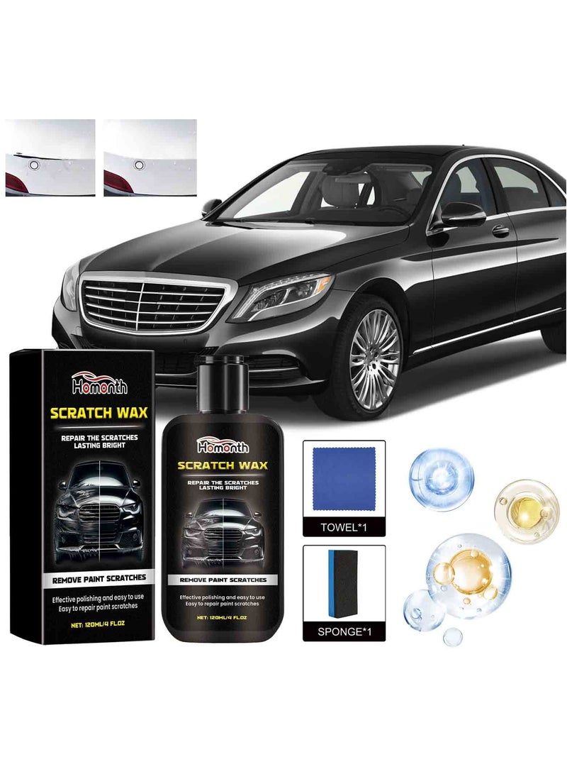 Homonth Car Scratch Repair Wax Car Paint Scratch Scratch Cut Repair Paste Care Polishing Wax 120ml  - Image 3