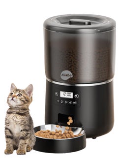 Kidle 4L Automatic Cat Feeder Cat Food Dispenser Pet Feeding Machine for Medium And Small Pets  - Image 1