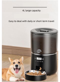 Kidle 4L Automatic Cat Feeder Cat Food Dispenser Pet Feeding Machine for Medium And Small Pets  - Image 4