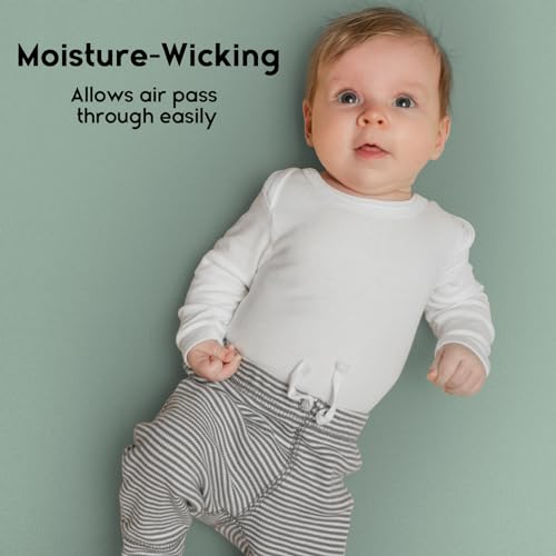 YOOFOSS شراشف يووفوس للعب والراحة، شراشف سرير مصغر 2-Pack لماتريس Pack N Play، شراشف مرنة للعب، ناعمة وقابلة للتنفس باللون الأخضر+زرافة - Image 5