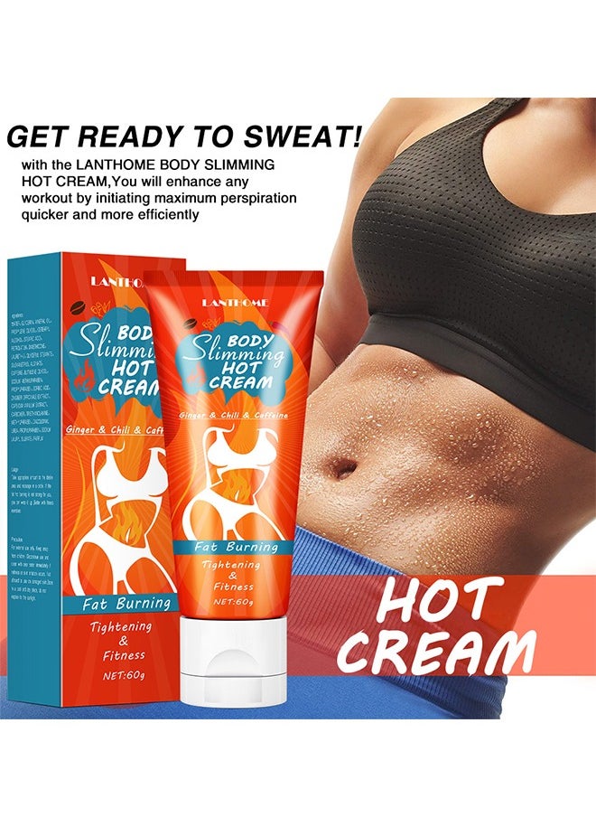 Lanthome Body Slimming Hot Cream- for Weight Losing Treatment Shaping Waist Thigh Leg 60g  - Image 5