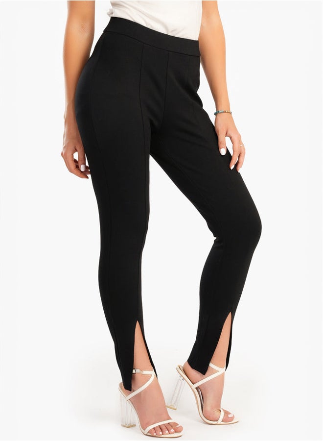 Clue Piping Leggings with Slits - Image 2