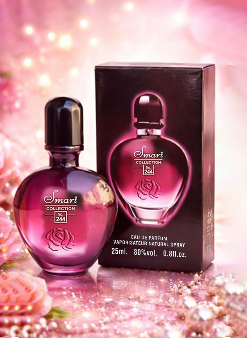سمارت كولكشن  عطر سمارت كوليكشن رقم 244 أو دو بارفيوم للنساء بتركيبة زهرية تدوم طويلاً – 25 مل - Image 1