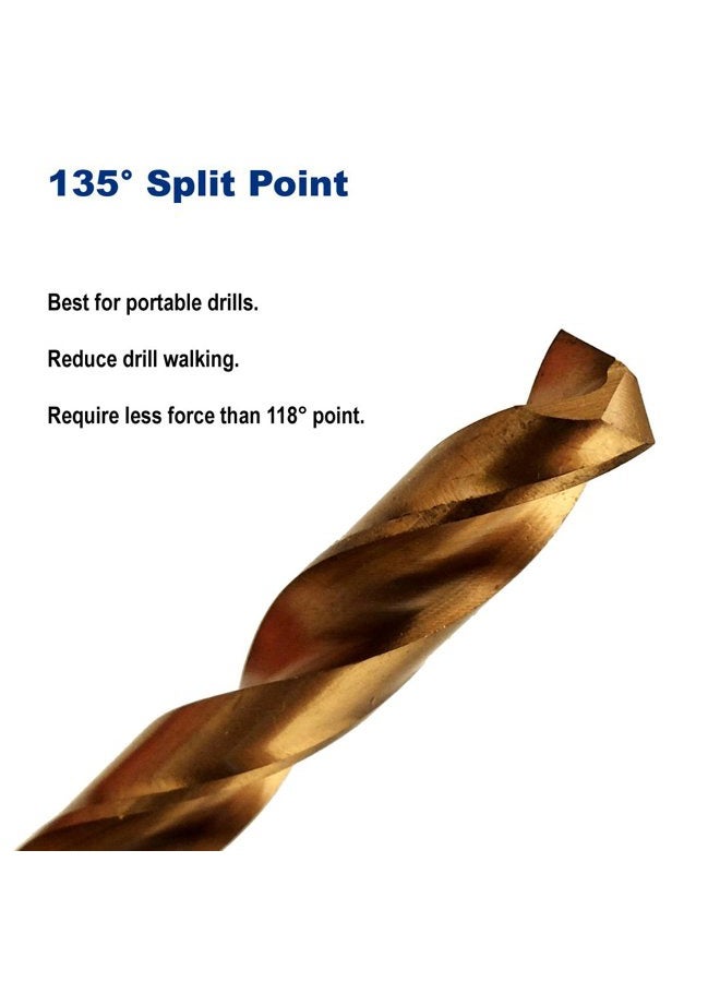 Drill Hulk Pack of 6, 5/32-Inch Titanium Nitride Coated Bit, Hex Shank, Premium M2 High Speed Steel, Jobber Length, for Metal, Plastic, Wood - Image 5