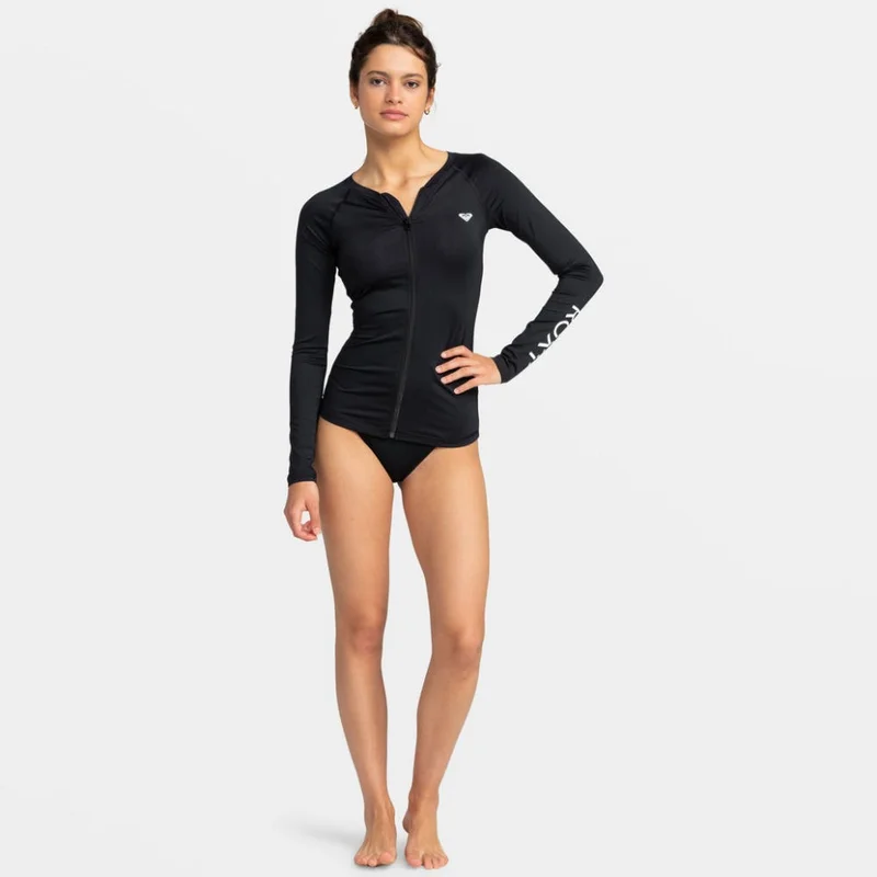 Roxy  New Essentials Long Sleeve Zip-Up Rashguard - Women for Women | Best Price UAE