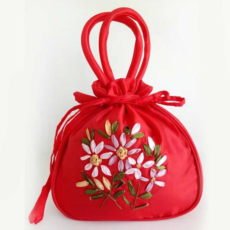 Chinese Style Hanfu Bag Women'S Embroidered Sachet Antique Handbag Embroidered Middle-Aged And Elderly Women'S Mummy Bag - Image 1