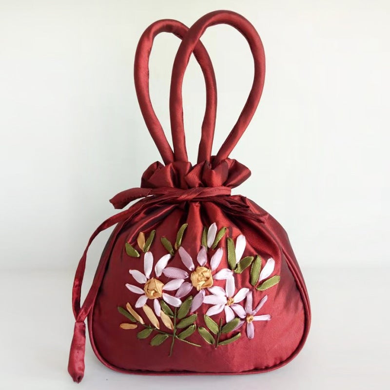 Chinese Style Hanfu Bag Women'S Embroidered Sachet Antique Handbag Embroidered Middle-Aged And Elderly Women'S Mummy Bag - Image 3