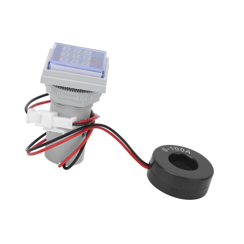 Red Digital Frequency Indicator Multifunction Voltmeter 3 Digit Display Single Phase AC 20 75Hz 0 100A - Image 5