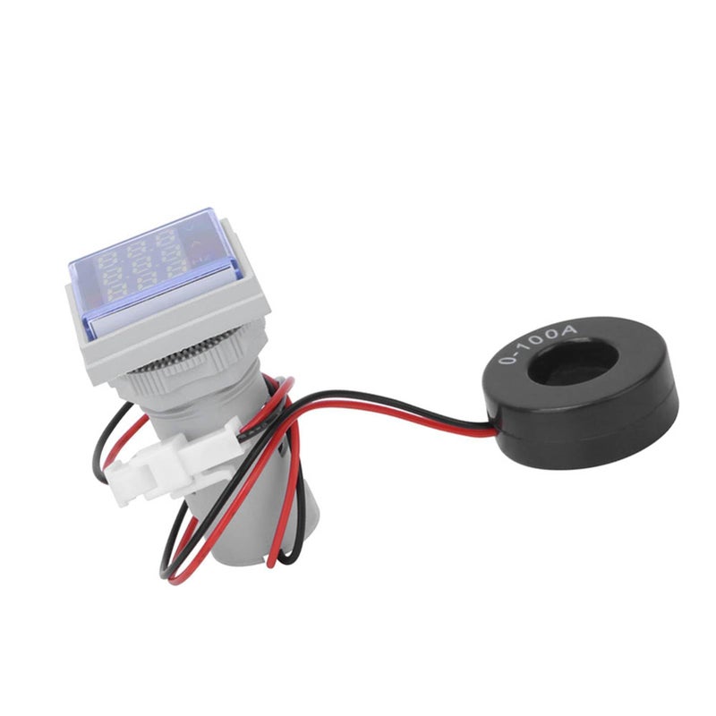 Red Digital Frequency Indicator Multifunction Voltmeter 3 Digit Display Single Phase AC 20 75Hz 0 100A - Image 3
