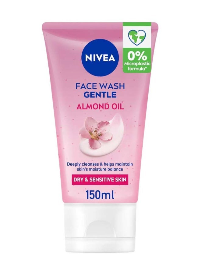 Nivea غسول وجه لطيف بزيت اللوز للبشرة الجافة 150 مل عبوة من 3 - Image 2