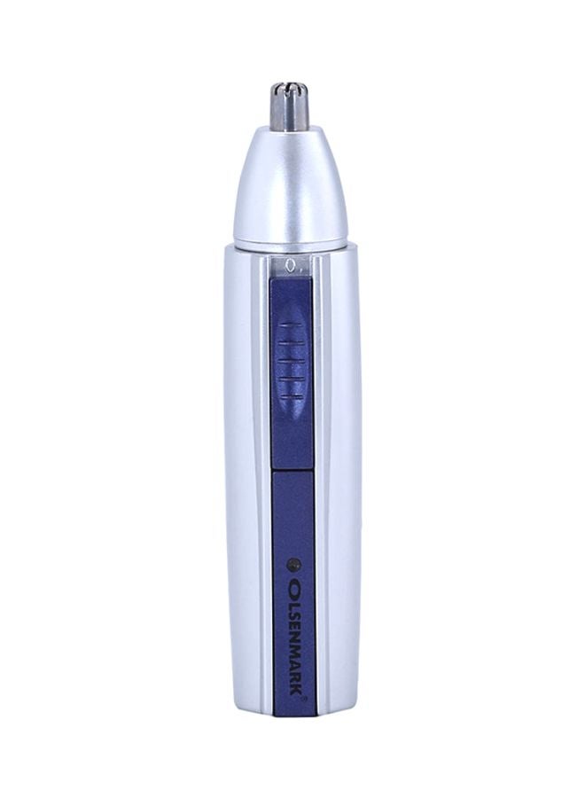 Olsenmark Professional 3-in-1 Men's Grooming Kit, Rechargeable Nose Trimmer, Electric Shaver and Sideburn Trimmer with 3W Power, Compact Cordless Design, Portable Personal Care Tool for Travel and Daily Grooming Blue and Silver - Image 3