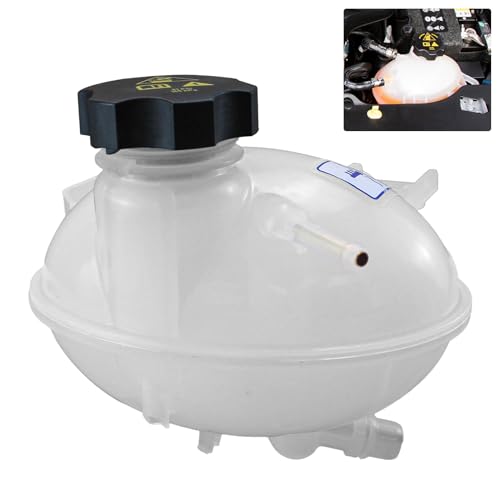 PPNZQAUT 68289857AA Engine Coolant Reservoir Tank with Cap Compatible with 2017 - 2022 Jeep Compass, 2015 - 2018 Jeep Renegade, 2016 - 2018 Fiat 500X | Overflow Tank Replaces# 603-841, 68327756AA - Image 1