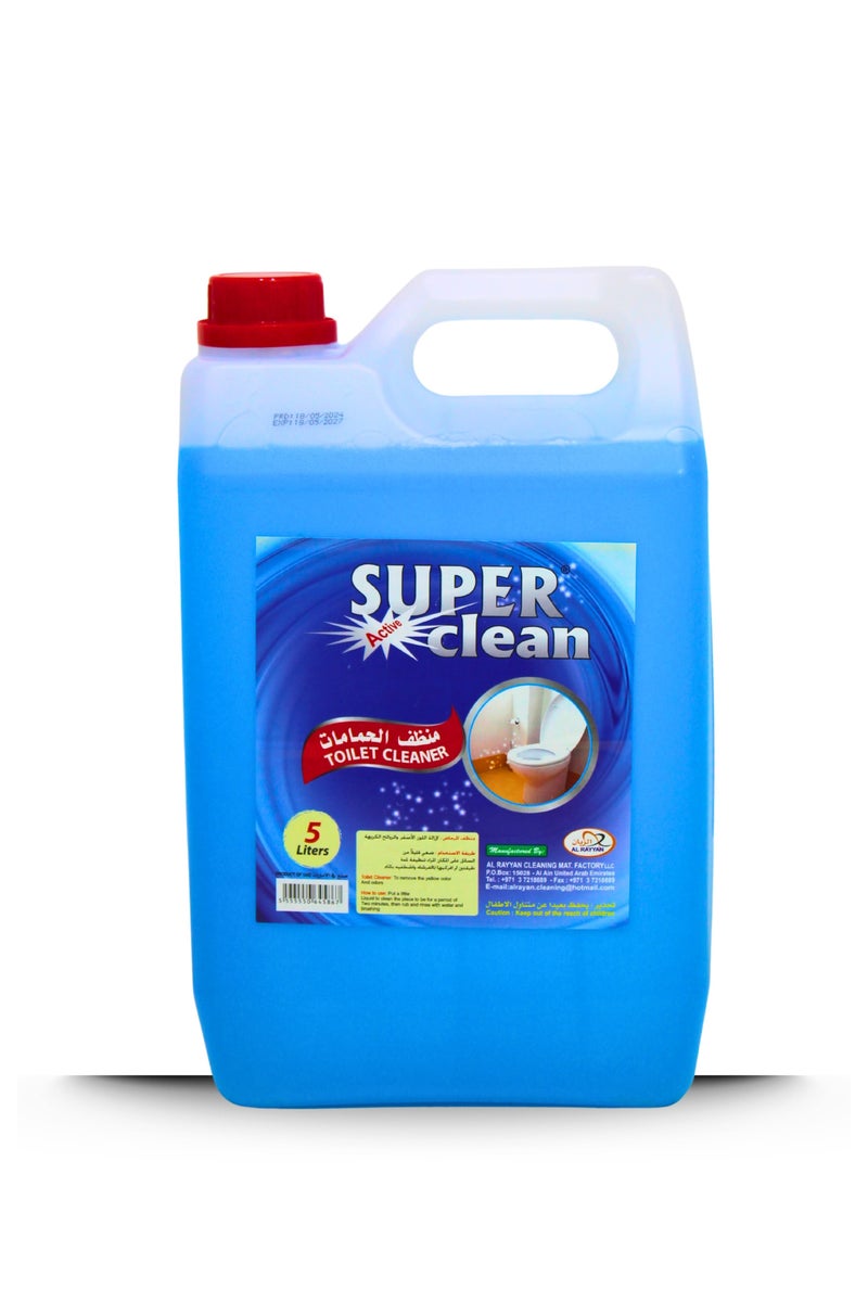 سوبر كلين منظف المراحيض سوبركلين 5 لتر – مطهر قوي للتنظيف العميق والنظافة الكاملة - Image 1