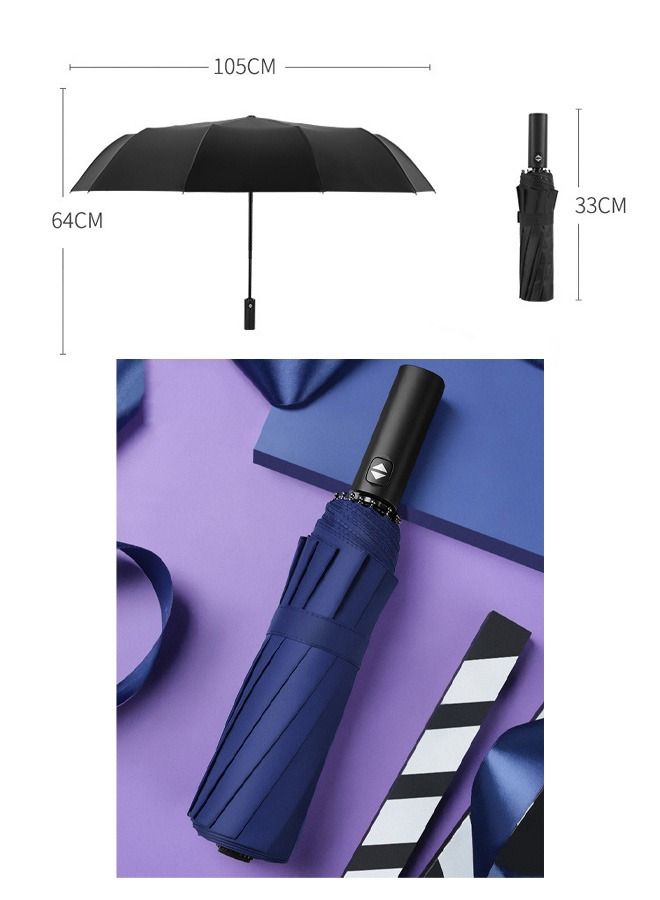 DUNISO Windproof Folding Travel Umbrella Anti-UV Sun And Rain Auto Open Close Lightweight Compact Portable Folding Umbrella for Men Women Teens and Kids - Image 3