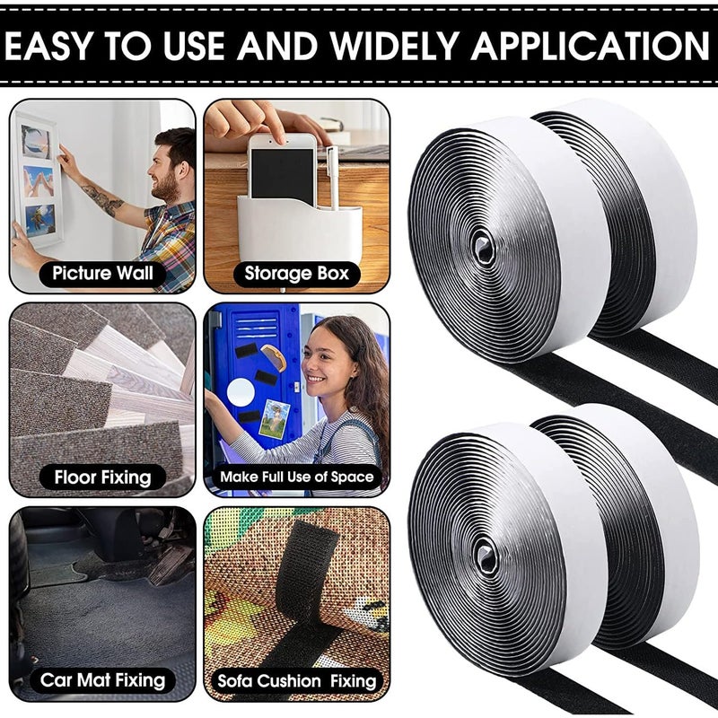 Hook Loop WELPRO Self-Adhesive Hook and Loop Tape Roll, Self Sticky Back Strong Gripping Perfect for DIY | Home, Office, School, and Crafting | for Both Indoor-Outdoor Use (50mm*5meter) - Image 5