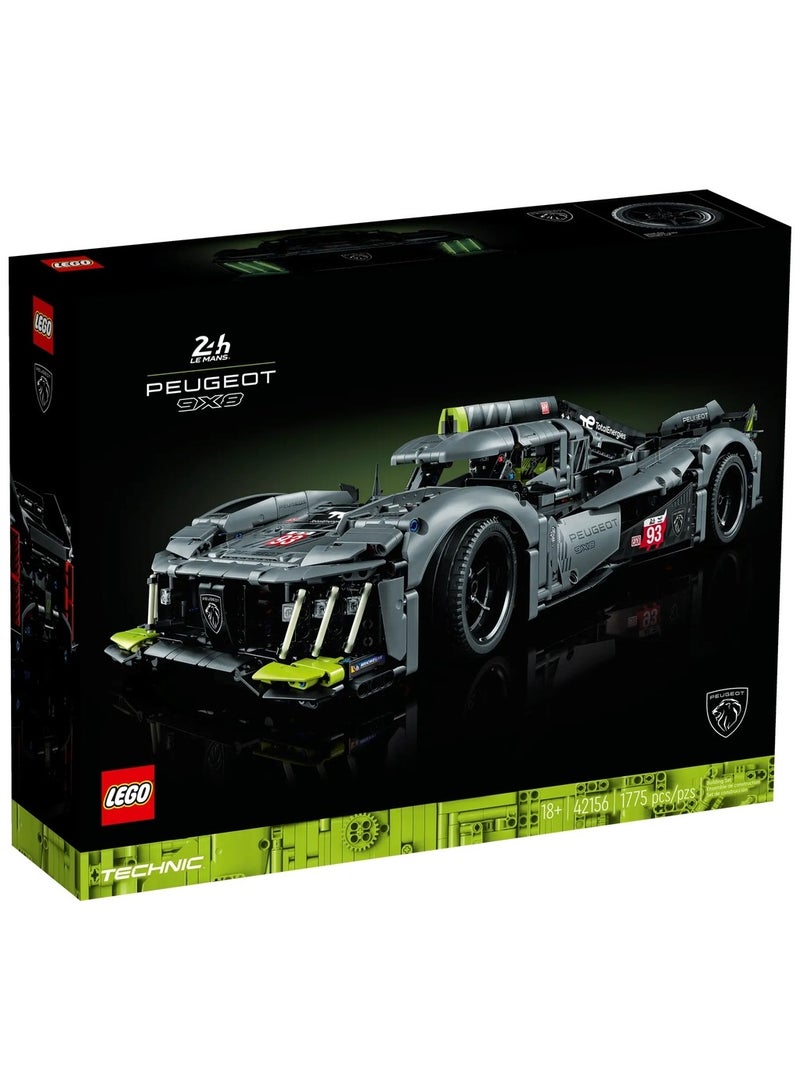 LEGO - PEUGEOT 9X8 24H Le Mans Hybrid Hypercar 1775 Pieces - 42156 - Image 1