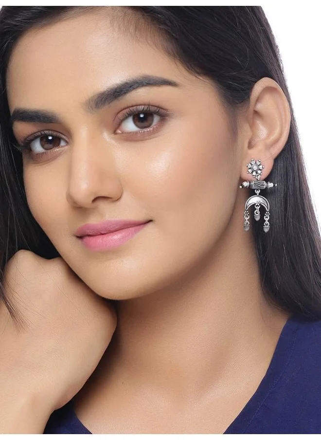 VOYLLA Nayantara Floral Motifs Drop Earrings