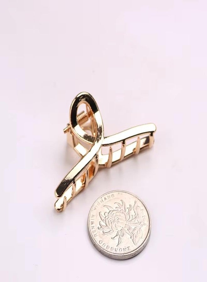 Luxelocks Pack of 8 pcs Decorative Metal Hair claw Clips Set, Gold Silver Rose Gold Black, Heart Star Flower Rectangle Designs, Fashion Hair Accessories for Women - Image 3