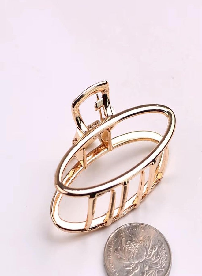 Luxelocks Pack of 8 pcs Decorative Metal Hair claw Clips Set, Gold Silver Rose Gold Black, Heart Star Flower Rectangle Designs, Fashion Hair Accessories for Women - Image 5