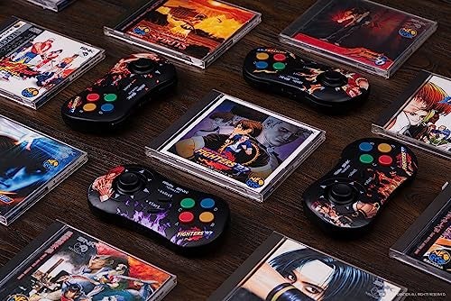 8Bitdo NEOGEO Wireless Controller for Windows, Android, and NEOGEO mini with Classic Click-Style Joystick - Officially Licensed by SNK (Kyo Kusanagi Edition) - Image 2