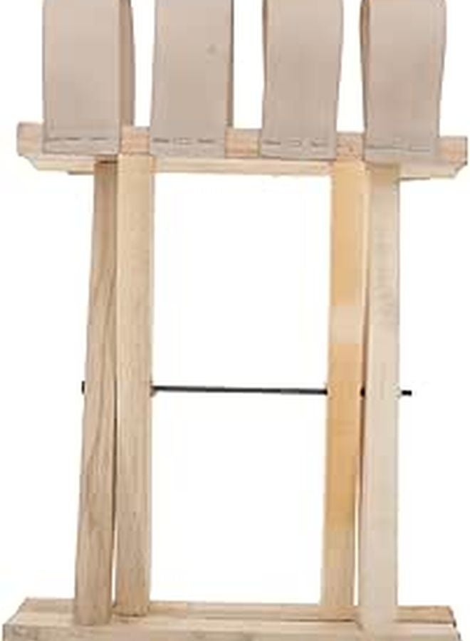 Folding Solid Wood Stool Portable Camping Chair For Adults Outdoor Fishing Travel - Image 1