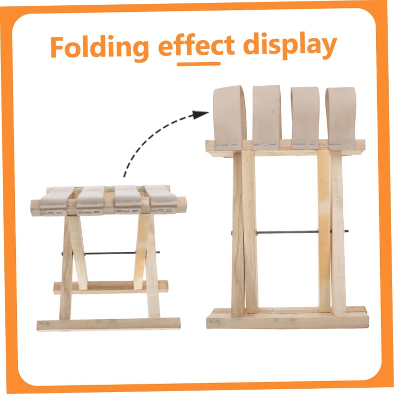Folding Solid Wood Stool Portable Camping Chair For Adults Outdoor Fishing Travel - Image 4